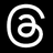 Logo du reseau social Threads